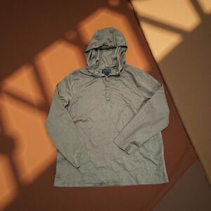 Vintage 90s Ralph Lauren Anorak Olive Green Utility Hoodie Lightweight Women L